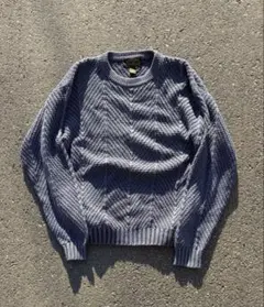 90s 80s 古着 黒タグ エディーバウアEddie Bauer ニット Mのサムネイル