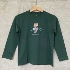 mont-bell キッズ長袖Tシャツ 140cm 猿のイラスト速乾性 通気性