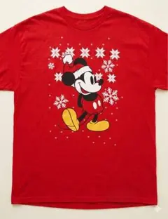 【ビッグサイズ 2XL】ディズニー ミッキー クリスマス Tシャツ メキシコ