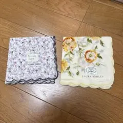 LAURA ASHLEY & Private Label ハンカチ2点セット
