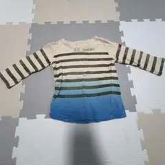 デニムダンガリー カットソー 7分丈 90cm