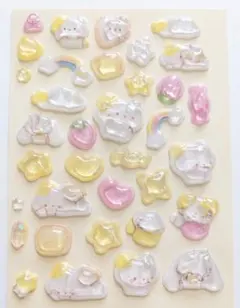ぷっくりかわいい動物デザインシールセット