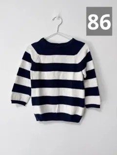 H&M ニット　春ニット　ボーダー　86