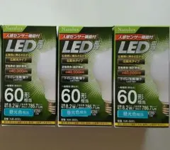 ヒロコーポレーション 人感センサー機能付LED電球 一般電球形 60W形相当