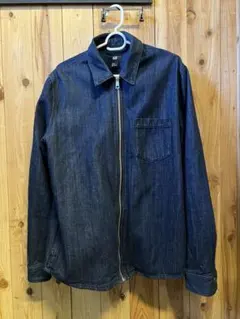 デニムジャケット　ジップアップ　メンズ