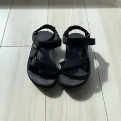 TEVA キッズ サンダル 17cm ブラック アウトドア 水遊び