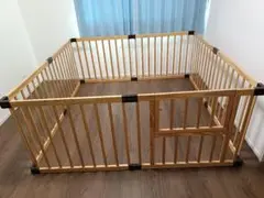 木製ベビーサークル 扉付き　タンスのゲン　ジャンク