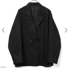 【美品】24SS アダムエロペ シアーコットンシャツジャケット 洗える 黒 F