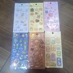 正規品　きゅるるんシール 喫茶アラモード 6枚セット