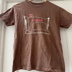 ブルーブルーエ　Tシャツ 茶色　ブラウン　ミシン柄　ピンク　150 Sサイズのサムネイル