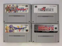 【ジャンク】スーパーファミコンカセット4個セット
