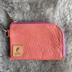 オレンジレザーコインケース