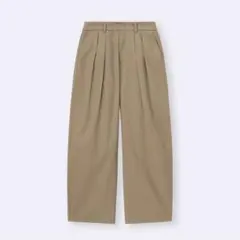 GU チノバレルレッグタックパンツ 32 BEIGE XS