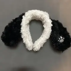 犬耳カチューシャ 黒と白　スヌーピー　SNOOPY