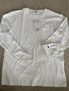 メンズロングTシャツ　長袖　チャンピオン　新品　XL LL 長袖カットソー　白T