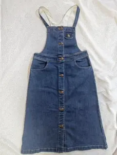 GUデニム ジャンバースカート