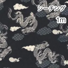 ラスト2点 1m 龍神 黒 シーチング
