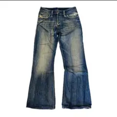 DIESEL‼️フレアデニムパンツ インディゴブルー グランジファッション y2k