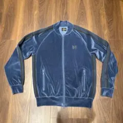 希少国内正規品NEEDLES ベロアジャケット ブルー ニードルズ NEEDLES ベロア トラックジャケット ジャージ 25SS R.C.