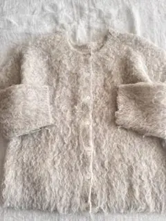 週末限定値下げ！ニットカーディガン　ふわふわかわいい　シャギー