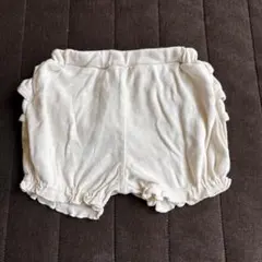 petit main フリル付きショートパンツ 80 ホワイト