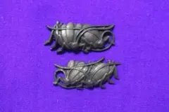 目貫 『鈴虫 二双』[1組（2個）］ 合金 現代 装飾金具 柄 拵え 新品