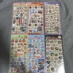 正規品　ボンボンドロップシール 和猫　ラーメンなど　6枚セット