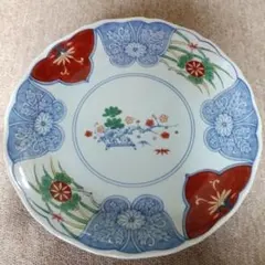 伊万里色絵窓絵花図七寸皿∅21㎝　赤絵　通り文　古伊万里　R1379B2 伊万里色絵窓絵花図七寸皿∅21㎝ 赤絵 通り文 古伊万里 R1379B2 - メルカリ