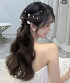 【新品】パールヘアピンセット ヘアアクセ ブライダル 結婚 卒業式 成人式 真珠