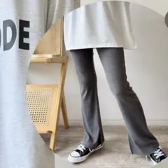 美品　MAYOコラボ　しまむら　フレアパンツ