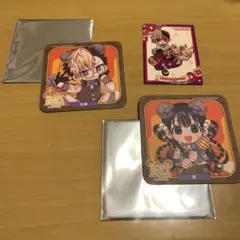 地縛少年花子くん2 カフェ　キャラクターコースター 2枚　カード1枚　土籠　茜葵