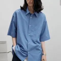 【WYM LIDNM】TENCEL WIDE HALF SLEEVE SHIRT