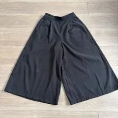 【シネマクラブ】楽ちんきれいめガウチョパンツ 黒 Mサイズ ハニーズ