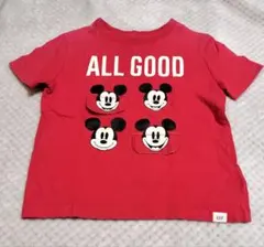 GAP ミッキーマウス Tシャツ 90cm 赤