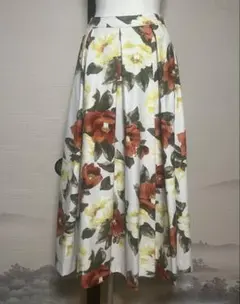 MERCURYDUO花柄フレアスカートSサイズ