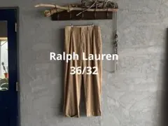 Ralph Lauren コットン 2タック スラックス　36/32