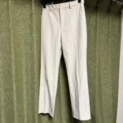 アイボリー スラックス ベルトループ付き