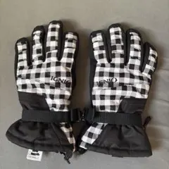 Lサイズ　チェック柄防水グローブ スキー・スノーボード用　IGNIO