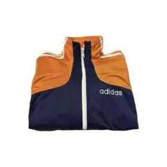 adidas トラックジャケット オレンジ/ネイビー