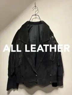 80's 90's vintage ウエスタン 本革 レザー フリンジ ブルゾン