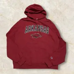 00S チャンピオンスウェット カレッジ 刺繍ロゴ US古着 パーカー XXL