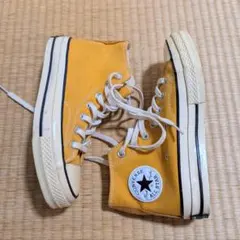 希少カラーconverse 黄　ハイカットス