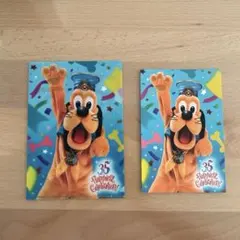 東京ディズニーリゾート35周年　プルート　クリアファイル　ポストカード