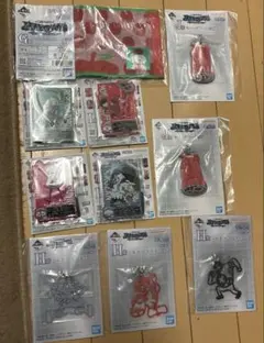 ワンピース　一番くじ　未来島エッグヘッド　シルエットキーチェーン　アクレクト　他