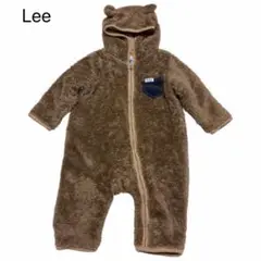 【美品】Lee ロンパース フード付 クマ耳 70サイズ ベビー 秋冬 お出かけ