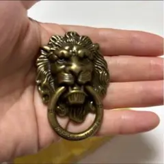 ゴールドライオンスマホリング　ドアノック式ライバンガーリングスマホ型
