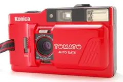 コニカ・トマト・オートデート。赤黒ツートーン・可動品。【コンパクトフイルム】。 コニカ・トマト・オートデート。赤黒ツートーン・可動品