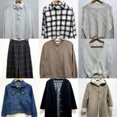 レディース 服 9点 まとめ売り M〜L 春 秋 冬 カジュアル 長袖