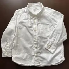 ホワイト ボタンダウンシャツ 100 無印良品