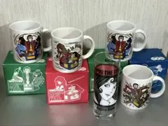 ルパン三世 30周年記念 ESSOノベルティマグカップ 4セット＋不二子グラス